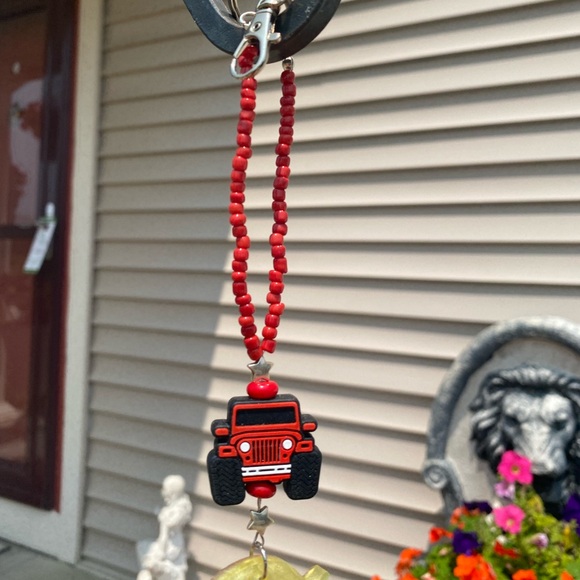 Handmade Resin Duck Jeep Rearview Mirror Charm- Keychain- Backpack - Purse Charm - Picture 6 of 7